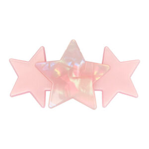 Haarspeld Patentspeld Sterren 7cm – Marmer Patroon – Anti-slip – Roze