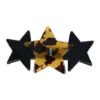 2108057373 Haarspeld Patentspeld Sterren 7cm – Marmer Patroon – Anti-slip – Zwart/Bruin