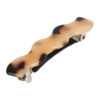 2108087220 Haarspeld Patentspeld Wavevorm 6,5cm – Marmer Patroon – Anti-Slip – Beige/Bruin