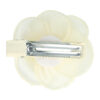 2108228253 Haarspeld Duckklem 5cm – Roos Bloemvorm met Parel – Creme