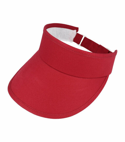 2108338980 Zonneklep Verstelbaar – Stevige Klep – One Size – Donkerrood