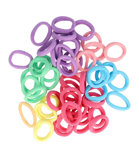 2108646825 Haarelastiekjes mini - Endless 3,5cm - Multicolor - Set van 50