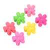 2109419562 Haarspeld Haarklemmen 4cm – Bloemvorm – Roze Geel Groen – Set van 6