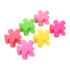 2109419565 Haarspeld Haarklemmen 4cm – Bloemvorm – Roze Geel Groen – Set van 6