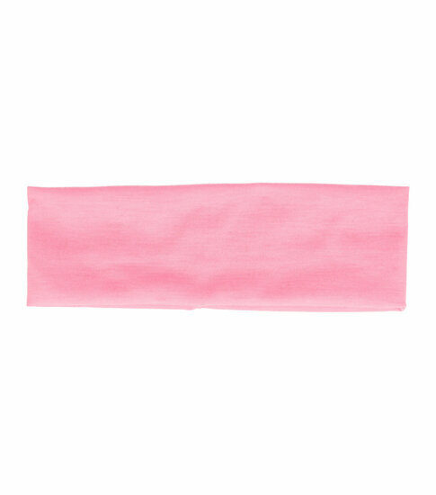 2110564047 Haarband stof - Basic 6cm - Lichtroze