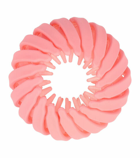 2110564125 Haarspeld Haarklem – Vogelnest Knotklem – Kunststof – Roze