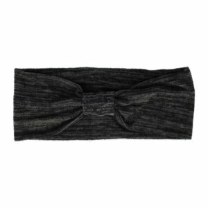 Haarband Knoop 9cm – Duo Kleuren – Jersey Stof – Antraciet Grijs