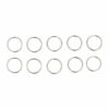 2110566399 DIY Sleutelringen 1,5 cm – metalen sleutelhangers – zilver – set van 10