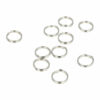 2110566402 DIY Sleutelringen 1,5 cm – metalen sleutelhangers – zilver – set van 10