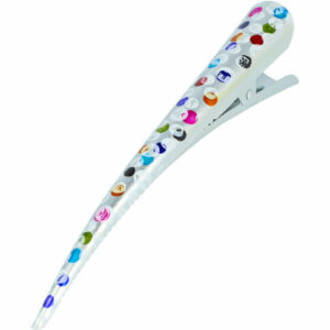 Haarspeld Duckklem 13cm – Basic – Sterrenbeeldprint – Metaal – Multicolor Zilver