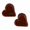2110569564 Haarspeld Haarklemmen 2,5cm – Hartje – Marmer Print – Bruin – Set van 2