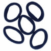 2110569624 Haarelastieken basic - Endless klein 4cm - Blauw - Set van 5