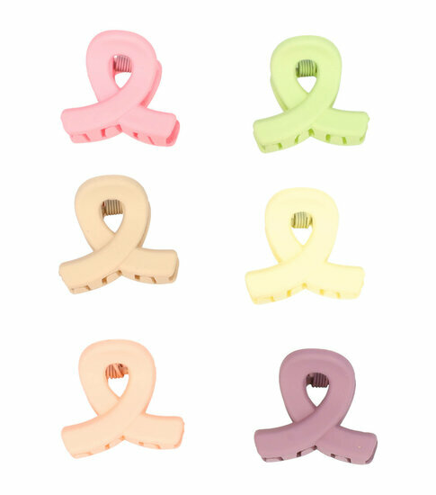 2110571664 Haarspeld Haarklemmen 2cm – Klein Lusvorm – Naturel Kleuren – Set van 6