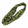 2110571883 Haarband Twist 5cm – Panterprint – Plissé Stof – Groen