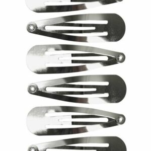 Haarspeld Klikklak 5 cm - Basic - Zilver - Set van 6