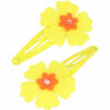 2110579776 Haarspeld Klikklak 5 cm - Bloem Vilt - Geel - Set van 2