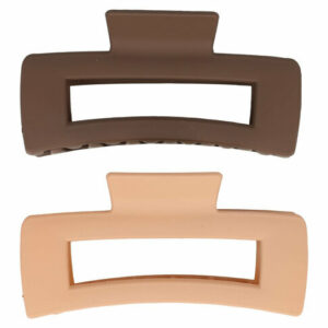 Haarspeld Haarklemmen 11cm – Groot Recht Model – Bruin Beige – Set van 2