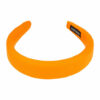 2110579902 Haarband Diadeem 3cm – Dik Gevuld – Effen Kleur Stof – Handmade – Oranje