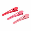 2110579953 Haarspeld Duckklemmen 6cm – Open Vorm – Metaal – Fuchsia Roze – Set van 3