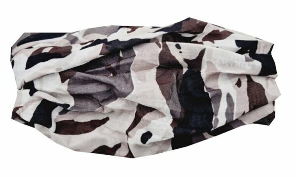 2110581693 Haarband multifunctioneel - Camouflage 45x25cm - Beige