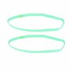 2110581768 Haarband sport - Elastiek anti-slip 1cm - Lichtgroen - Set van 2
