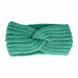 Haarband Twist 10cm – Effen Kleur – Gebreide Stof – Blauw