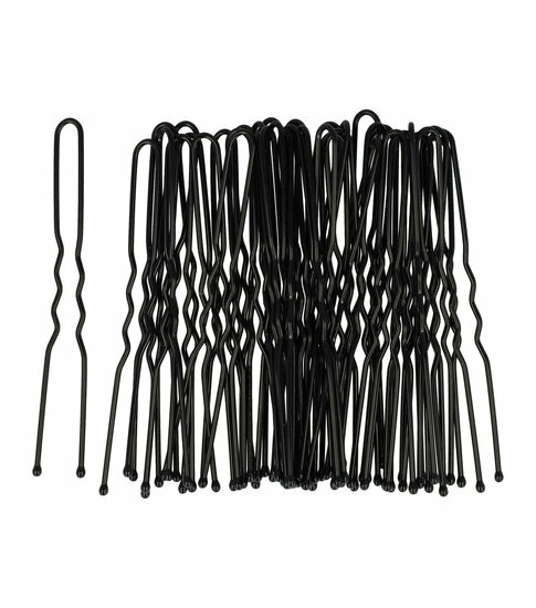 2110581957 Styling Tool Haardotspelden – 5 cm – Metalen Haarpinnen – Zwart – Set van 40