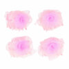 Haarspeld Haarklemmen 3cm – Roos Bloem – Chiffon Stof – Roze – Set van 4