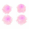 Haarspeld Haarklemmen 3cm – Roos Bloem – Chiffon Stof – Roze – Set van 4
