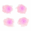 Haarspeld Haarklemmen 3cm – Roos Bloem – Chiffon Stof – Roze – Set van 4