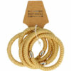 2110583910 Haarelastieken basic - Hair Tie - Beige - Set van 5
