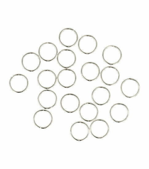 2110585656 Haarspeld haarringen - Basic 1cm - Zilver - Set van 20