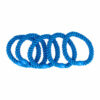 2110586034 Haarelastieken basic - Hair Tie - Blauw - Set van 5