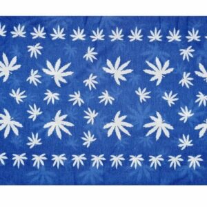 Haarband multifunctioneel - Cannabis patroon 45x25cm - Blauw