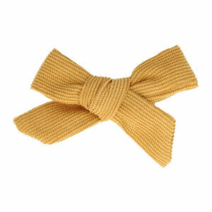 Haarspeld Duckklem 8cm – Strik van Ribstof – Lichtbruin