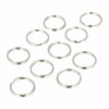 2110592553 DIY Sleutelringen 2 cm – metalen sleutelhangers – zilver – set van 10