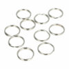 2110592559 DIY Sleutelringen 2 cm – metalen sleutelhangers – zilver – set van 10