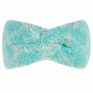 Haarband Twist 11cm – Soft Lijnenprint – Gebreide Stof – Blauw