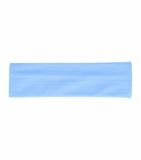 2110592628 Haarband stof - Basic 8cm - Lichtblauw