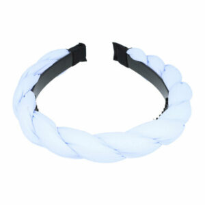 Haarband Diadeem 2,5cm – Dikke Gedraaide Stof – Lichtblauw