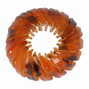 Haarspeld Haarklem – Vogelnest Knotklem – Kunststof – Bruin