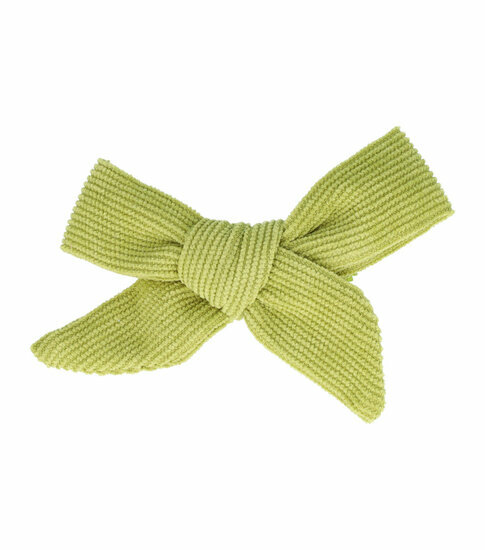 2110592769 Haarspeld Duckklem 8cm – Strik van Ribstof – Groen