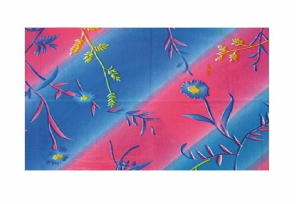 2110592841 Haarband multifunctioneel - Streep bloem 45x25cm - Roze blauw