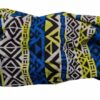 2110595820 Haarband multifunctioneel - Ibiza patroon 45x25cm - Blauw wit geel