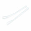 2110595874 Haarband sport - Elastiek anti-slip 1cm - Wit - Set van 2