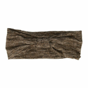 Haarband Knoop 9cm – Duo Kleuren – Jersey Stof – Bruin