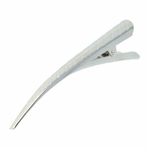 Haarspeld Duckklem 13cm – Basic – Ruitpatroon – Metaal – Zilver