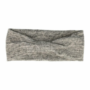 Haarband Knoop 9cm – Duo Kleuren – Jersey Stof – Lichtgrijs