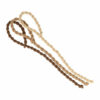 2110601118 Haarelastieken basic - Hair Tie koord - Bruin beige - Set van 3
