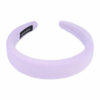2110601238 Haarband Diadeem 3cm – Dik Gevuld – Effen Kleur Stof – Handmade – Lila Paars